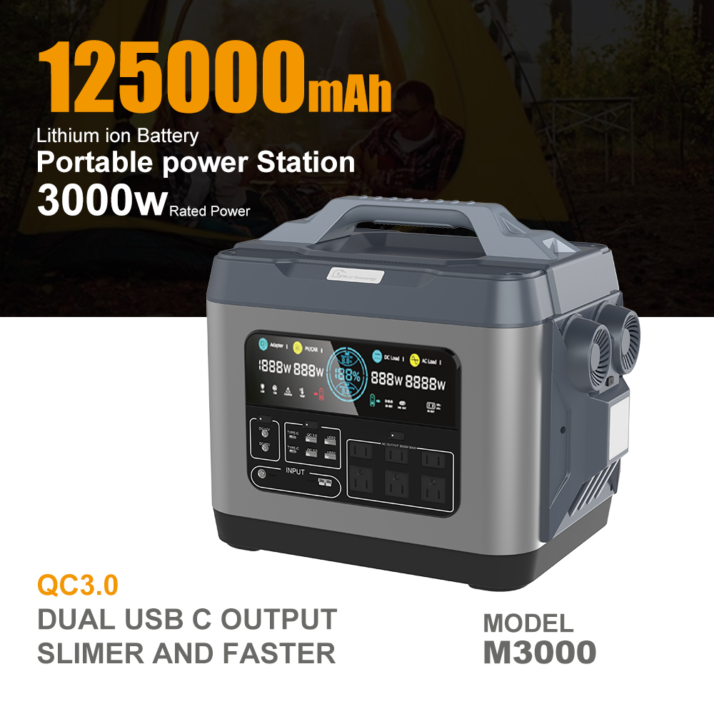Massive Capacity 3200Wh Solar Generator Inverter for Energy Storage and Power Backup