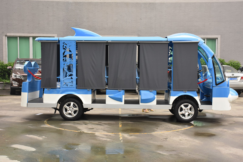 Dolphin Style Design 14 Seater Electric Mini Tourist Bus for Sightseeing