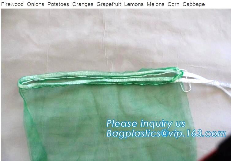 Reusable Solid Shopping Bag String Grocery Bag Shopper Cotton Tote Mesh Net Woven Portable Durable Shopping, BAGEASE