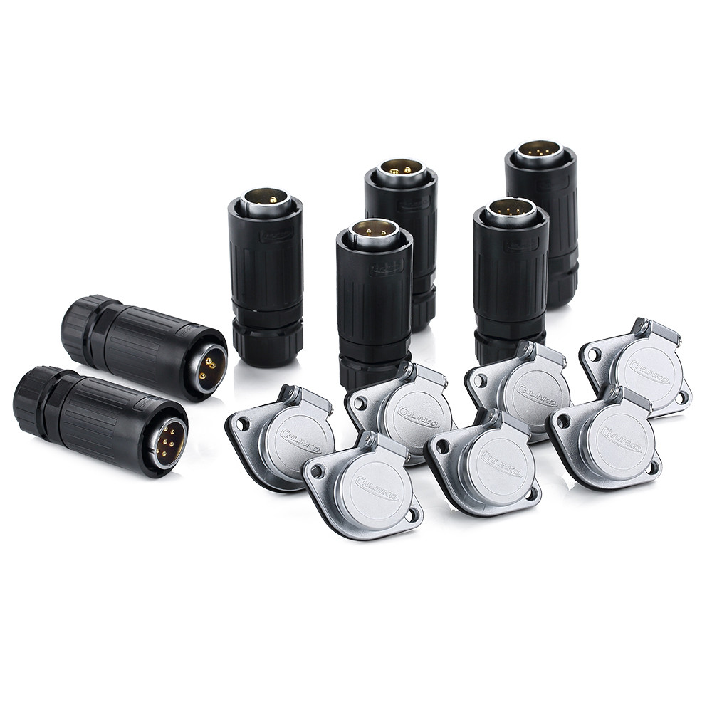 3Pin Automotive Electrical Connector IP67 Waterproof DC Power Jack for Power Equipment