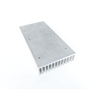 Custom Extruded Aluminum Heatsink With CNC Machining Natural Anodizing