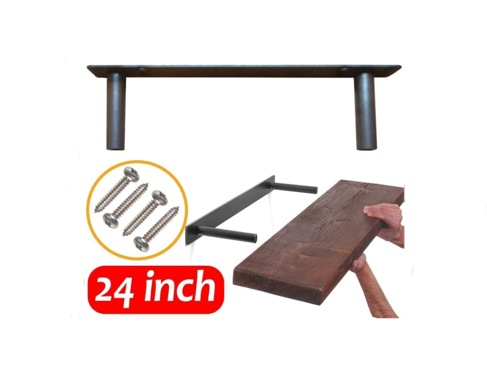 Wall Mounted T-shaped Bracket for Heavy Duty Floating Shelf Support 0.5kg Save Space