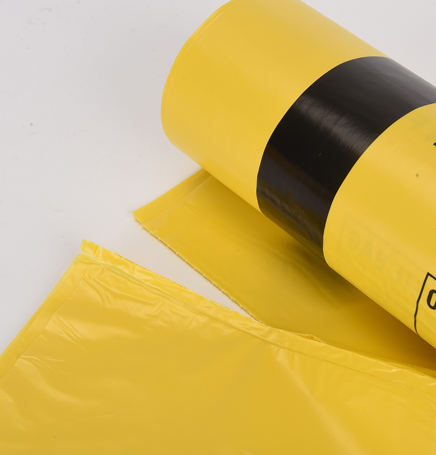 HDPE Small 5-30 Liter Portable Flat Mouth Medical Waste Bag for Household Products