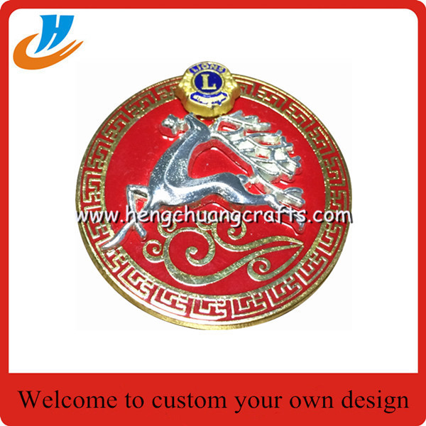 PVC LED badge, Metal LED lapel pin enamel pin with fashion design