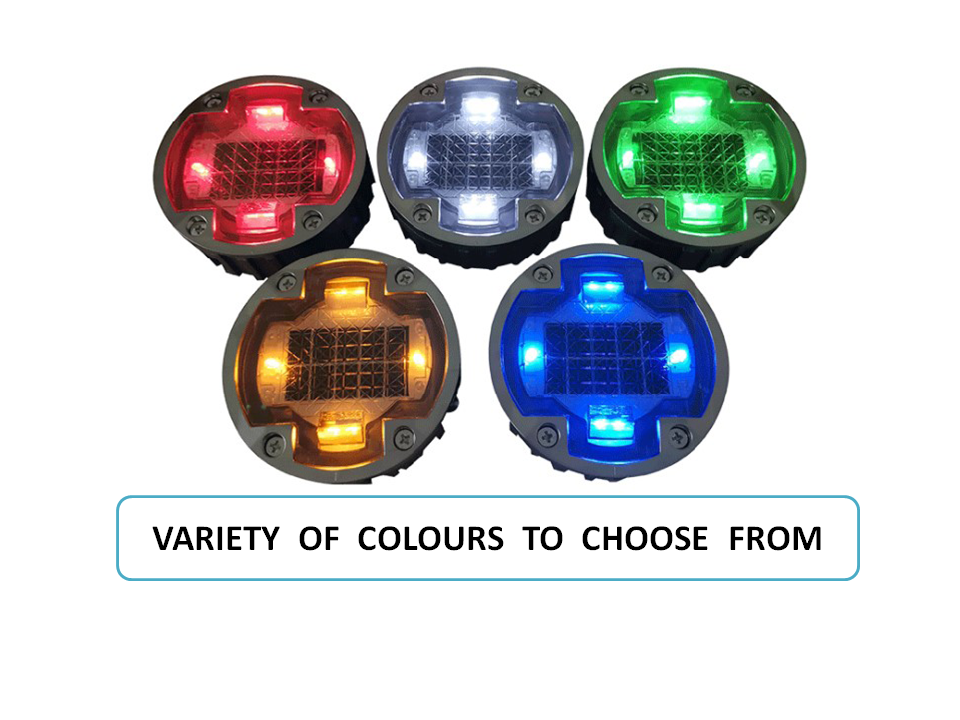 Green LED Aluminium Road Stud Cat Eye Reflector 104*123*23mm for Night Visibility