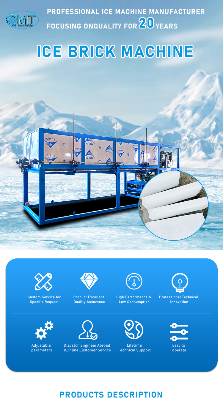 10ton Industrial Block Ice Maker Machine Stable Operation Customizable