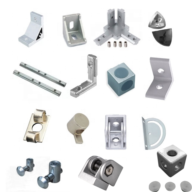 Aluminium Profile Connectors Corner Angle Bracket