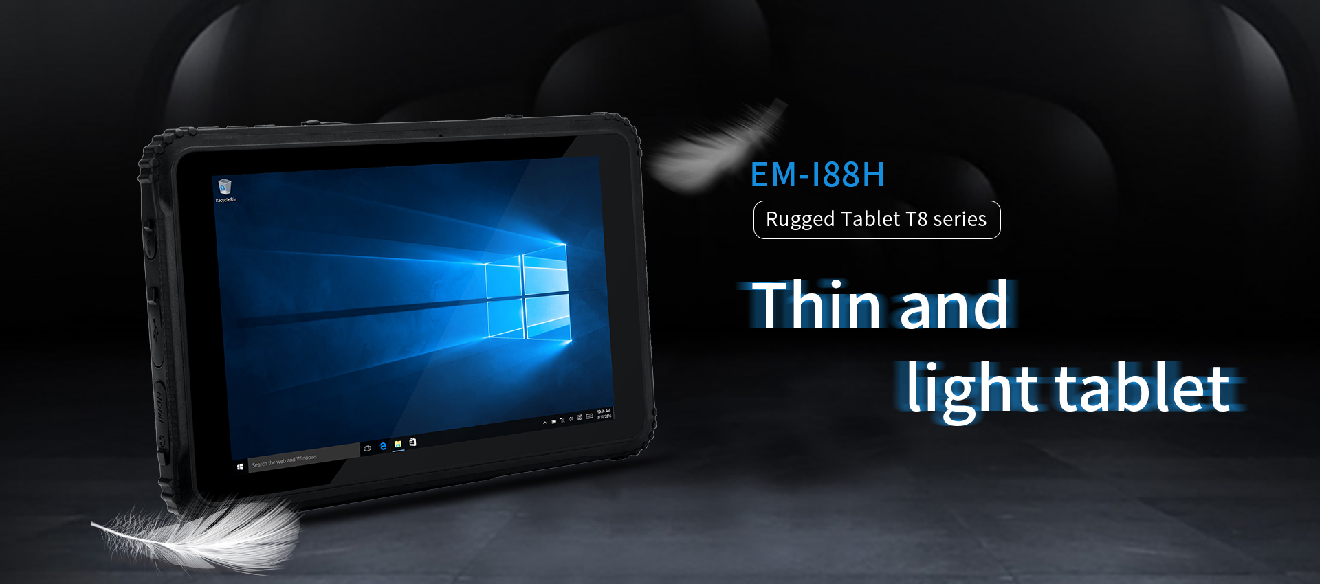 8 Inch Industrial Rugged Tablet PC with Win10 GPS 4G Intel Atom Processor NFC IP67