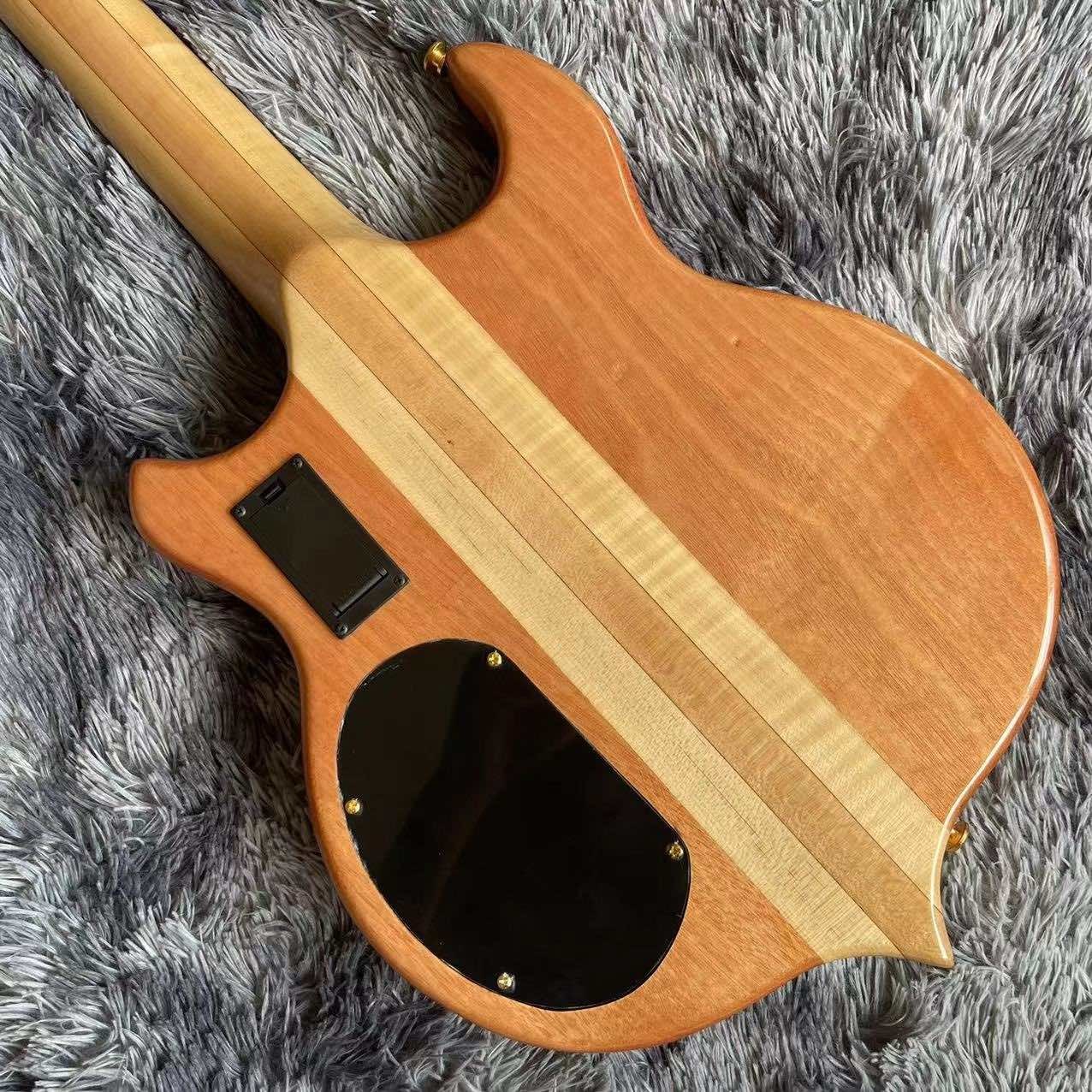 Custom Alem Grand Type 4, 5, 6 Strings Neck Through Body Electric Bass Ash Body