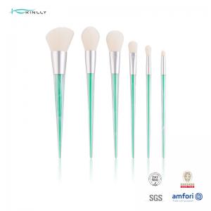  6pcs Crystal Makeup Brushes Set Soft Bristles Professional Makeup Brush Kit Manufactures