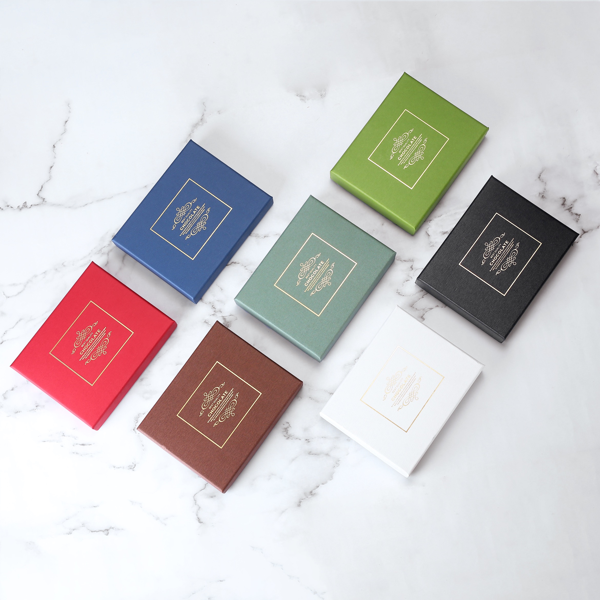Chocolate gift packaging box with dividers and Custom Pantone Design