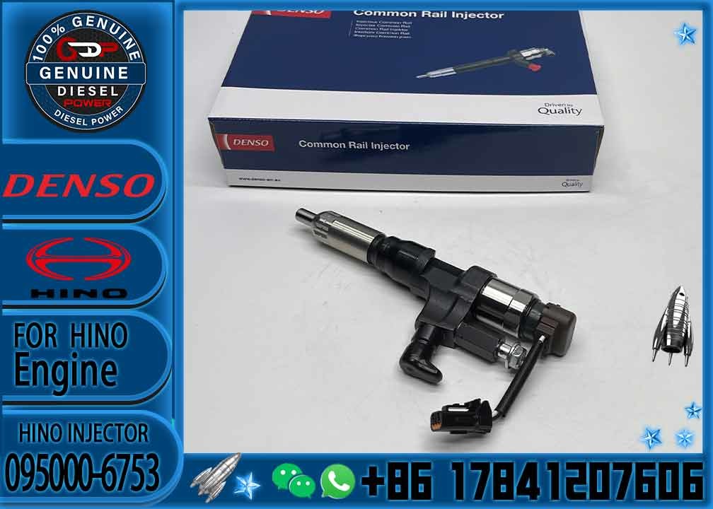 Diesel engine common rail fuel injector 295050-1170 095000-6750 095000-6753 23670-E0030 23670-E0031 for hino