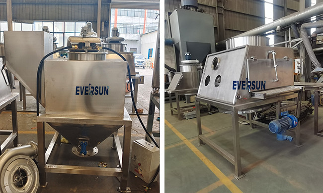 Dust-Free Bag Emptying System Bag Discharge Station For Feed Alloy Particles
