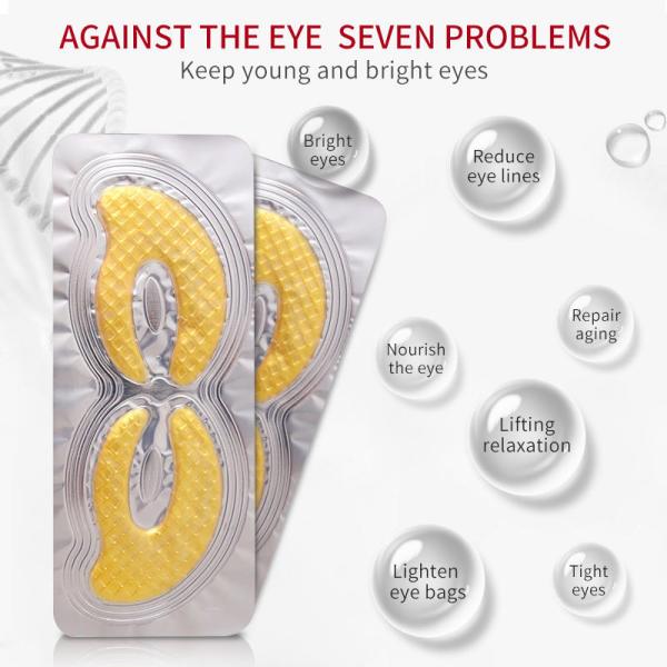 24k Gold Skin Care Moisturizing Eyecare Cosmetics Remove Dirk Circles Collagen
