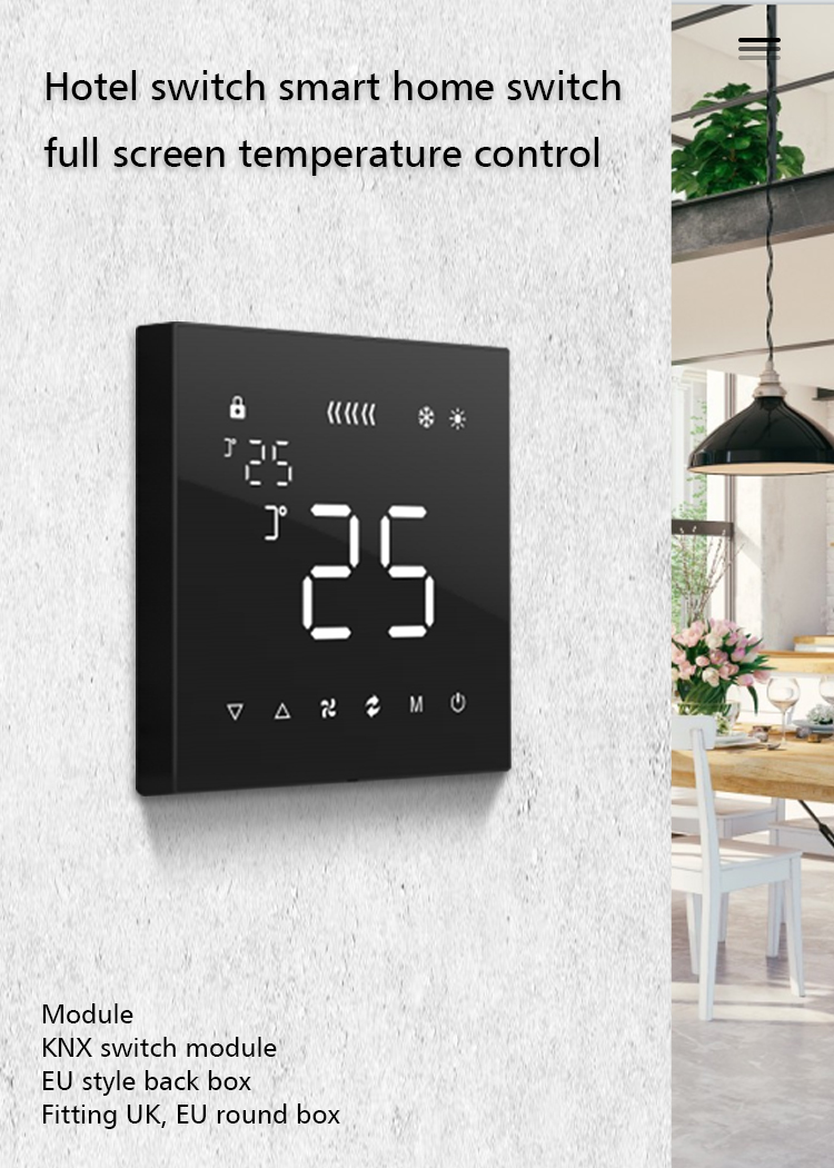 Laffey Touch Screen Thermostat 24V DC with led backgroud light