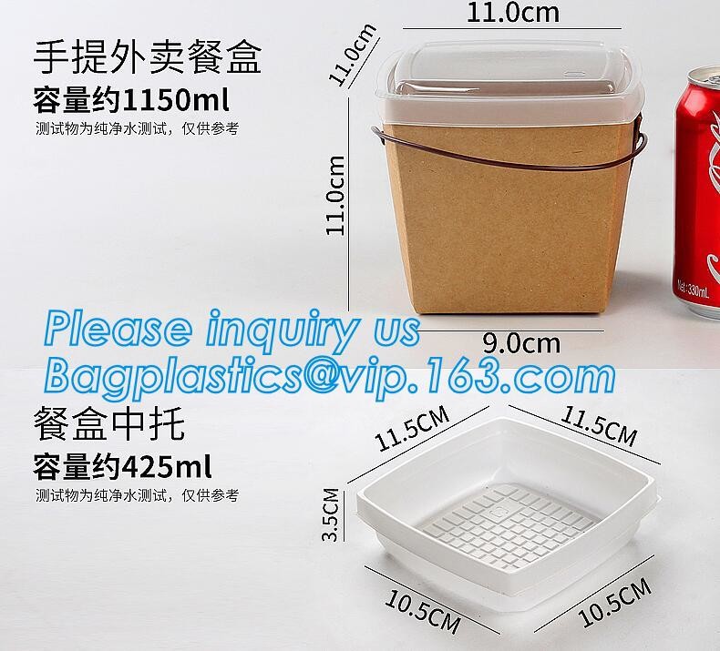 Cheap Cardboard foldable kraft paper lunch box with window,Lunch noodle fast food kraft paper box by customized logo pri