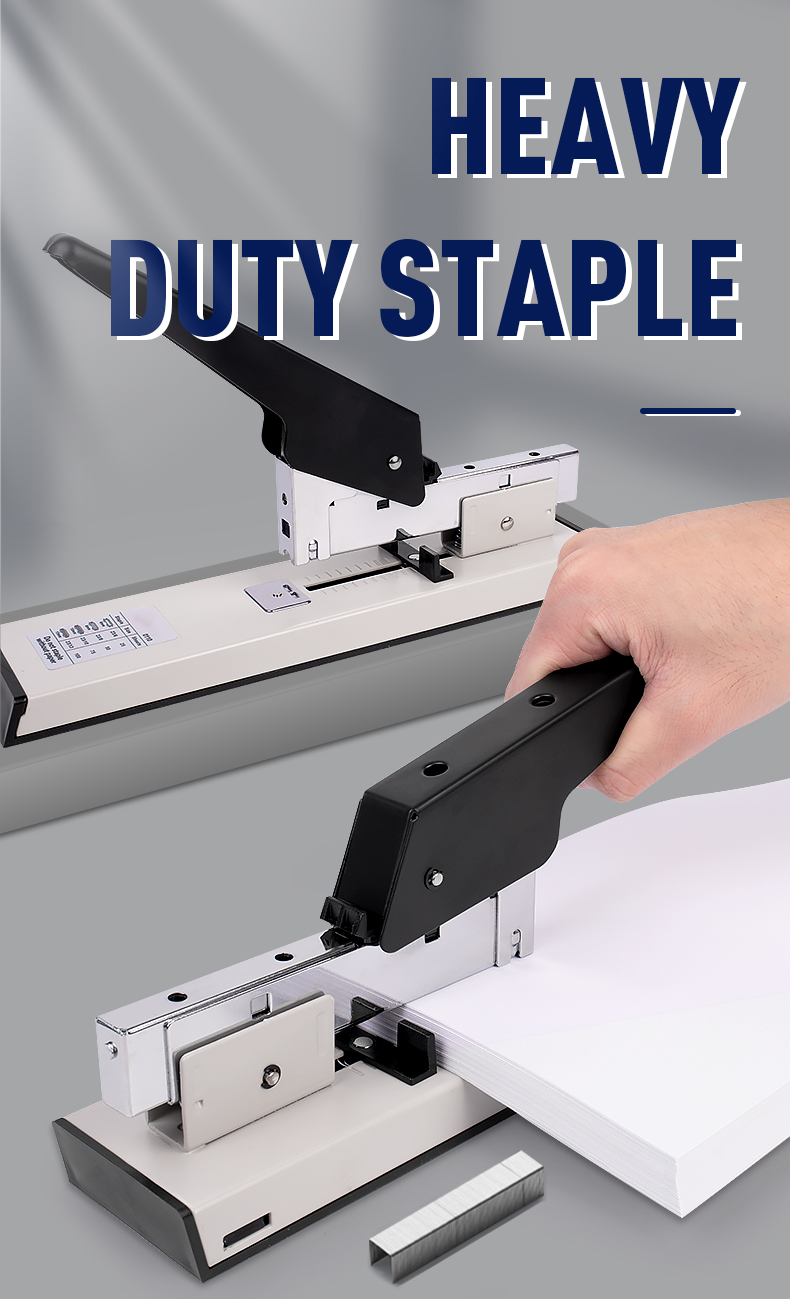 High Capacity Jumbo Book Stapler Machine 100 Sheets Manual Paper Heavy Duty Stapler for Office 900g