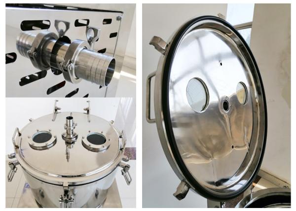 Low Temperature Alcohol CBD Oil Extraction Manual Top Discharge Jacketed Basket