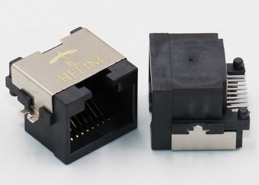 1x1 Port Vertical RJ45 Jack MJ88G-B011-HLRV5