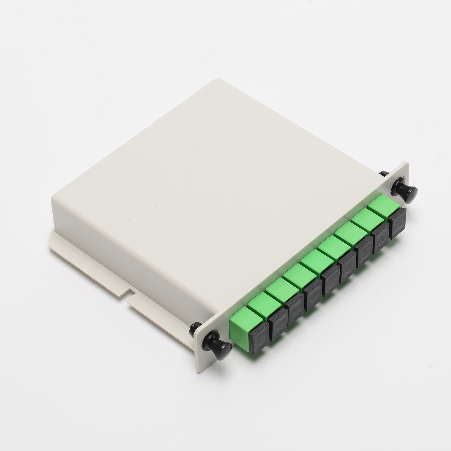 Cassette Card Insertion Optical PLC Splitter , 1X8 Port SCAPC Optic Fiber Splitter
