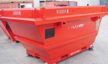13' CortenA Steel Offshore Drilling Waste Skip Container for DNV2.7-1 Compliant Environmentally Friendly Disposal