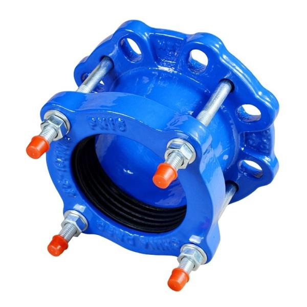 Flexible Universal Flange Adapter Compensating For Pipes Equal Working Pressure