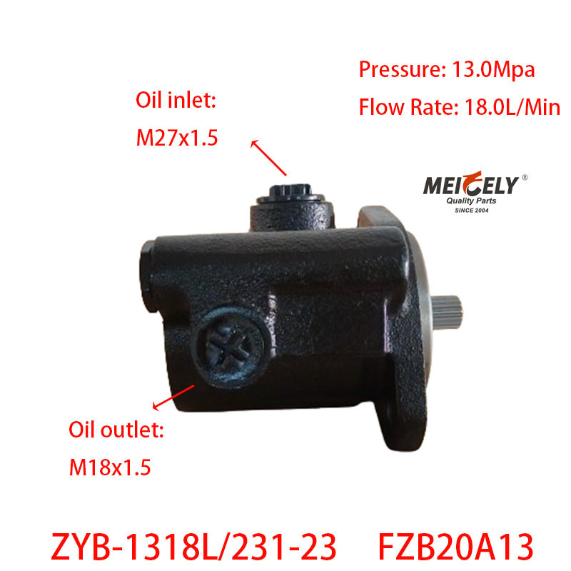 Dandong Huanghai Yutong ZYB-1318L/231-23 Power Steering Pump