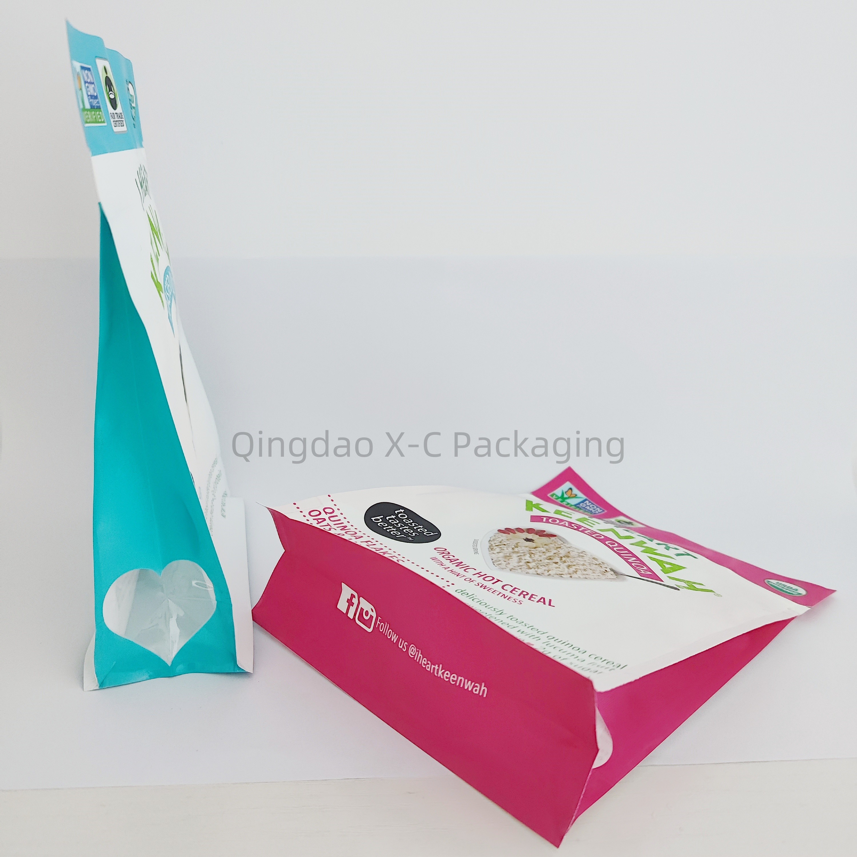 Customizable Stand Up Pouch Compoud Flexible Reusable Gravure Print Food Grade Safe