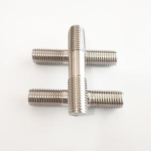  High Durable 1.25 Inch Dual Threaded Stud , Threaded Metal Rod Two Head Manufactures