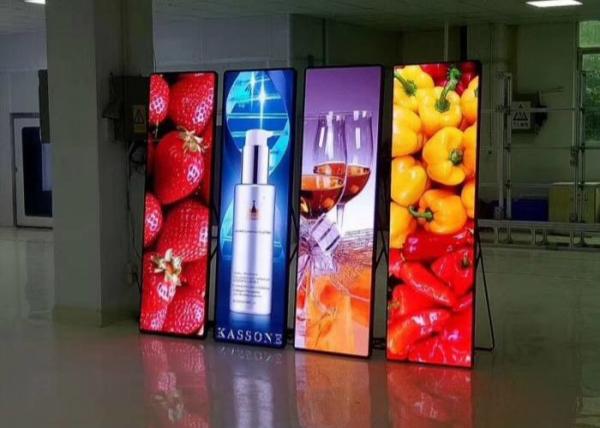 Flexible&mobile indoor P2.5 led poster screen display with remote management and