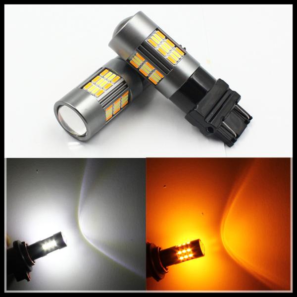 S25 P21W 1157 5630 62 SMD Amber White 4014 62LEDs Car LED Bulbs DRL Dual