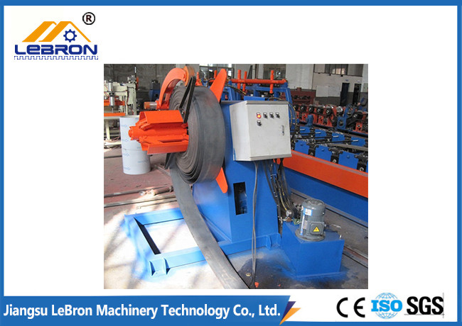 PLC Control Automatic Solar Strut Roll Forming Machine Speed 12~18m/min Hydraulic Cut