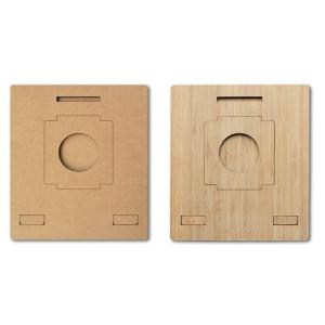 Amazon Creative Wooden Laptop Stand, Foldable Adjustable Computer Wooden MacBook