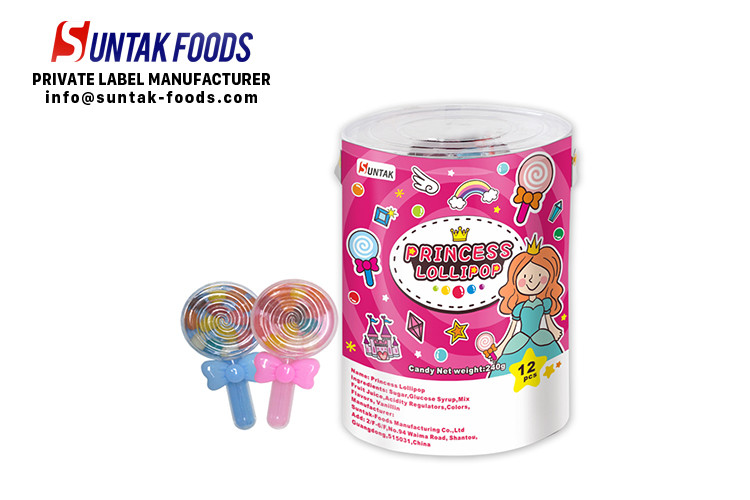 Lovely princess Lollipop shape jelly bean candy for little girl