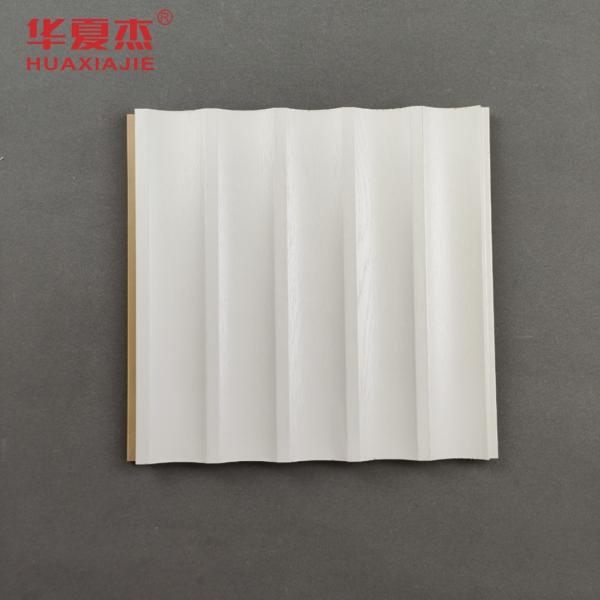 High Gloss Wpc Wall Panel Fluted Laminated Wpc Panels White Design Indoor