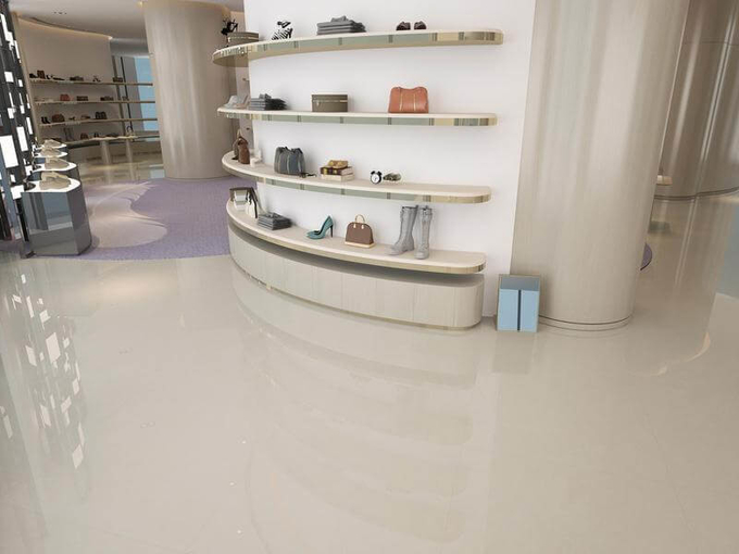 SGS Elegant Beige 1200x1200x9mm Interior Floor Glazed Polished Porcelain Tile