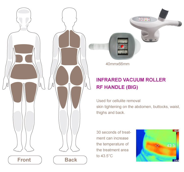 Cellulite Slimming Machine Infrared RF Body Vacuum Roller