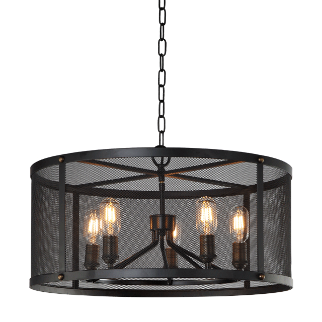 Black wrought iron pendant lights Kitchen Chandelier (WH-CI-47)