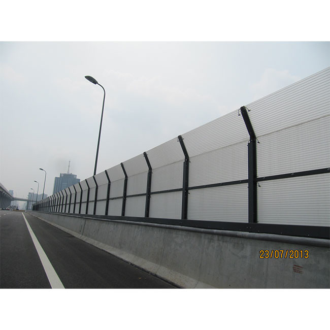 Clear Soundproof Acrylic Sheets Highway Sound Barrier Fence For Construction