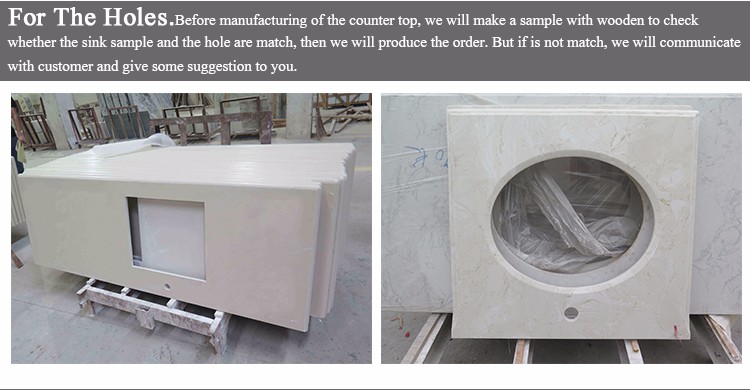 Hotel Renovation Quartz Bathroom Vanity Tops 93% Up Natural Quartz Sand