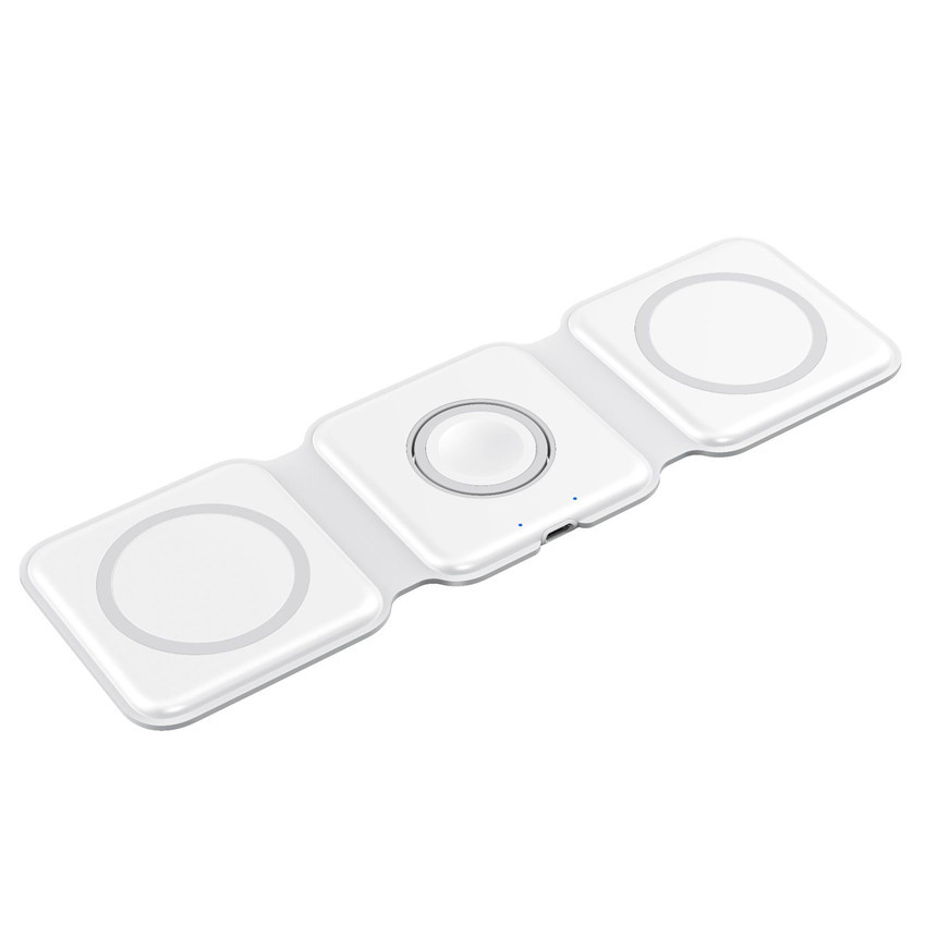 Mobile Phone Watch Magnetic Wireless Charger QC3.0 15W For Apple Iphone12