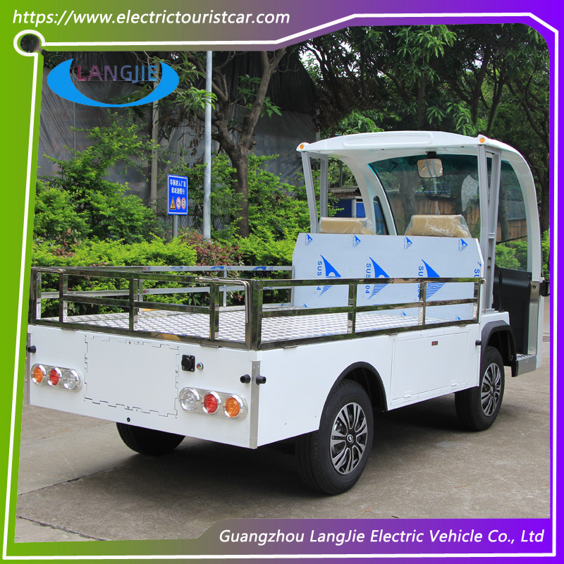 2 Seats Electric Cargo Vehicle AC Motor 48V Electric Cargo Vehicle With Roof For park