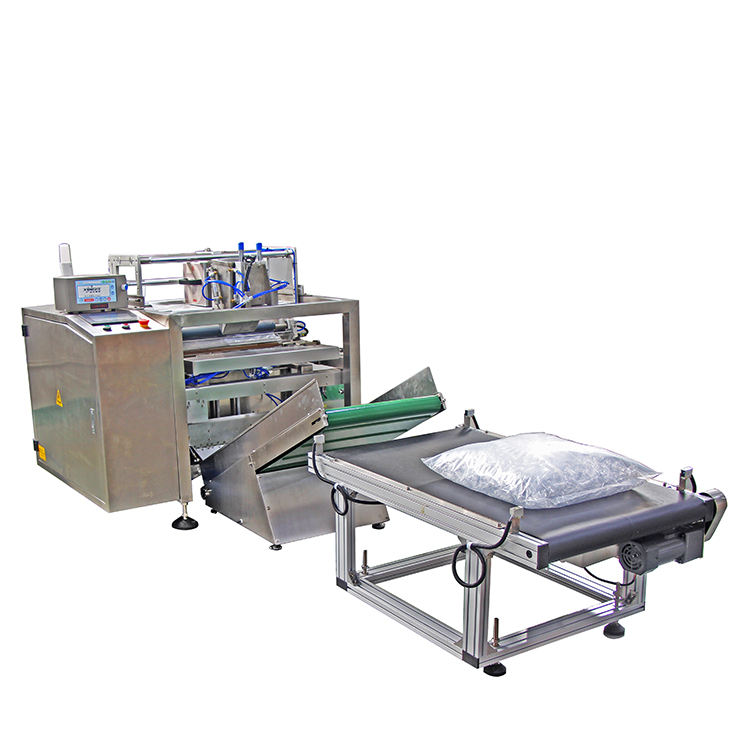 Automatic Counting Bagging Machine Big Plastic Parts Cylinder Film Packaging Machine matched with the vibrato bowl