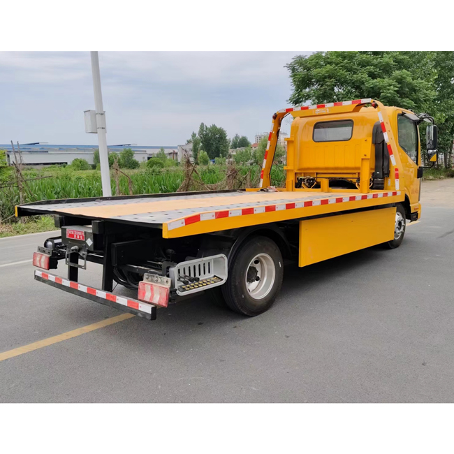 Customized 4X2 JAC 8 Tons Tow Trucks Wrecker Truck With Tail Folding Flat Bed Truck for Road Rescue