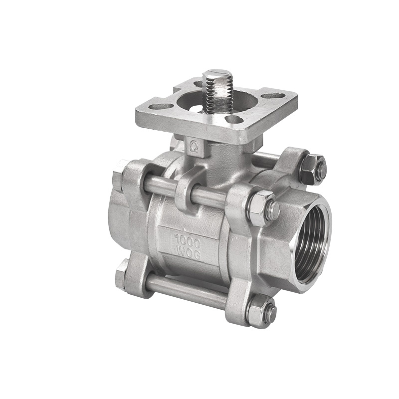 3 PC Female Thread Ball Valve with High Platform