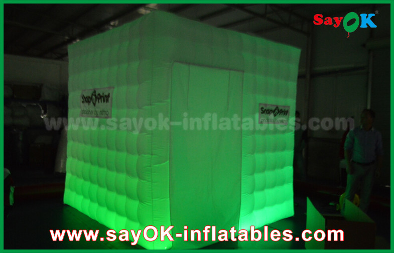 Inflatable Party Tent Portable Inflatable Led Cube Photo Booth Props Fire-Resisitant