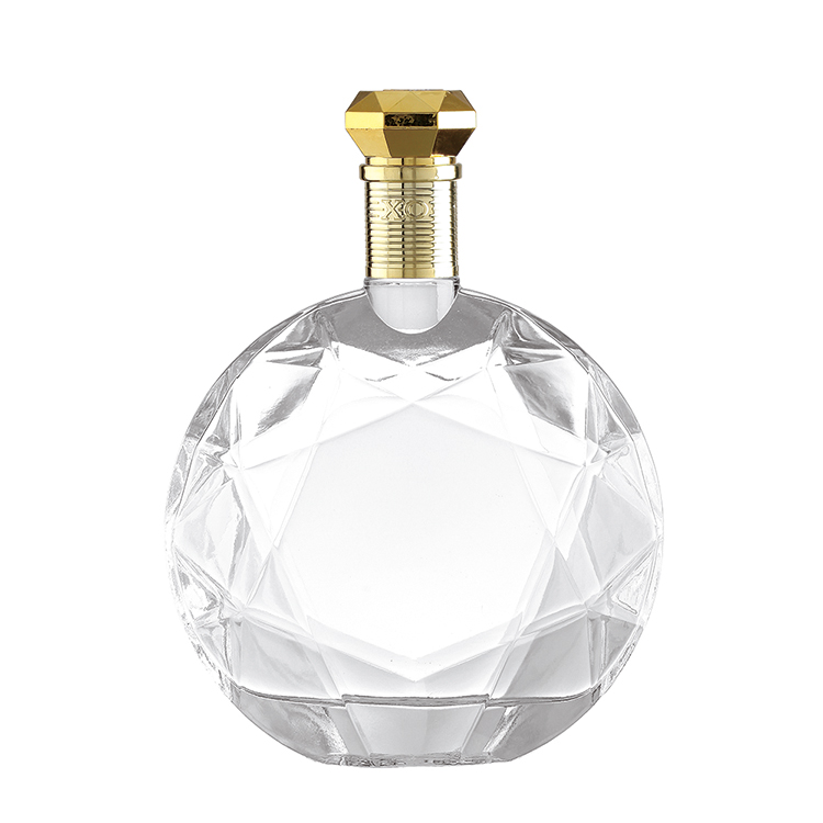 Hot Stamping Various Style Design 500ml 700ml 750ml 750g Empty Rum Gin Whisky Spirit Vodka Glass Bottle