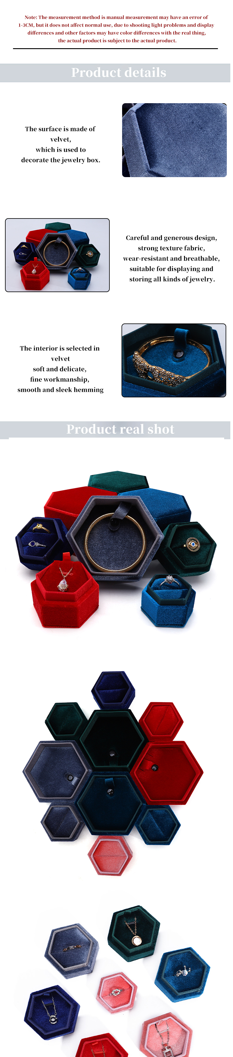 Velvet Travel Ring Box for Customized Jewelry Packaging and Wedding Rings