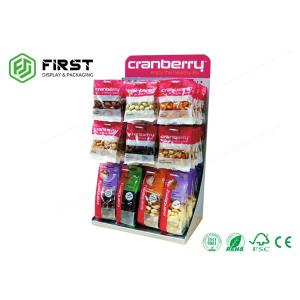 CMYK Printing Custom Made Cardboard Countertop Display Boxes With Hooks