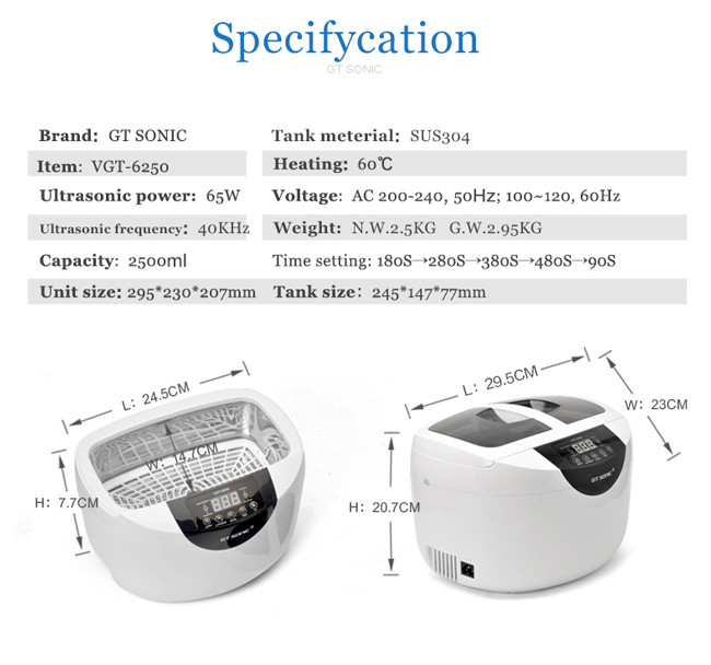 Large Capacity Ultrasonic Cleaner Dental Equipment Digital Control Timer SUS304 Tank
